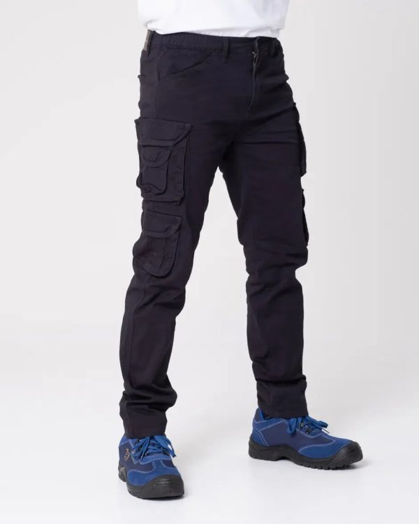 8% cotton and 2% elastane cargo stretch multipocket work made by Bongiorno utility Italian style - Image 6