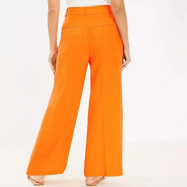 New Style Women's Customized Jogger Pant & Trousers Comfortable Premium Quality Linen Blend Trousers For Women From BD - Image 2