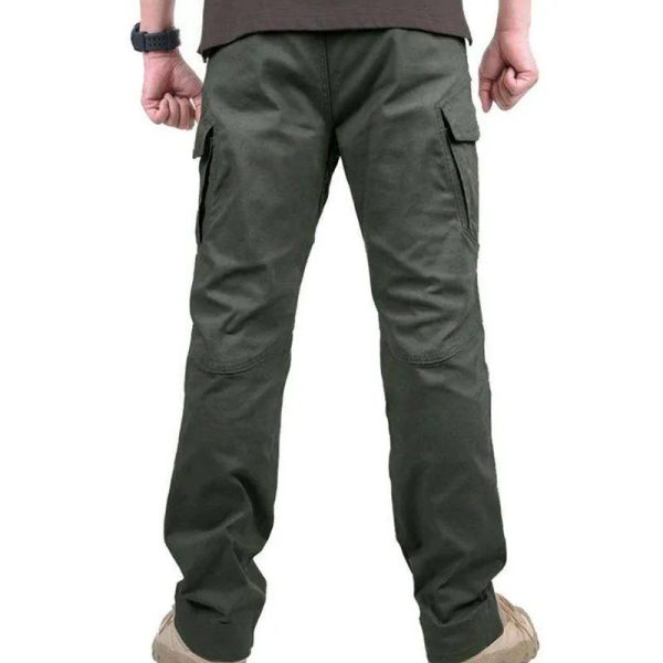 Tactical Comfortable Cargo Pants For Men Pants 100% Cotton Custom Pockets Stretch Flexible Men Casual Trousers - Image 2