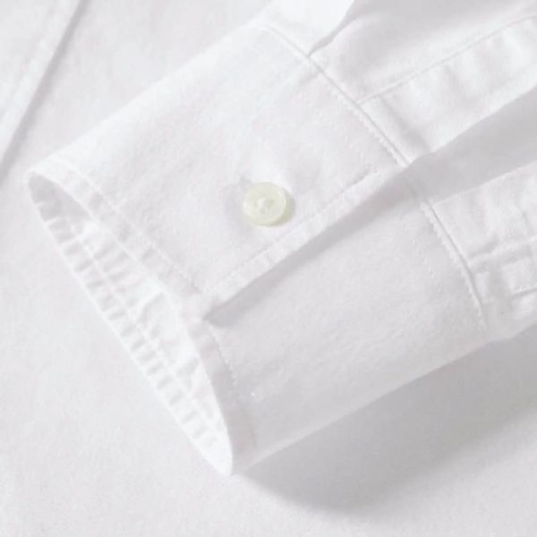 Custom OEM Mens White Shirt with Tie 100 Cotton plus Sizes Low MOQ Casual for Men Cotton Long Sleeve - Image 3
