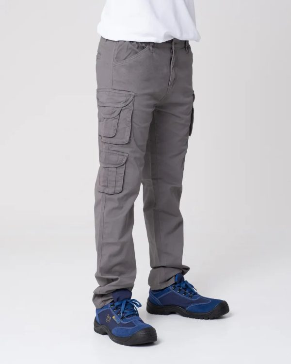8% cotton and 2% elastane cargo stretch multipocket work made by Bongiorno utility Italian style - Image 2