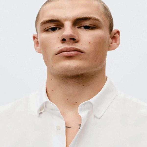 Custom OEM Mens White Shirt with Tie 100 Cotton plus Sizes Low MOQ Casual for Men Cotton Long Sleeve - Image 2