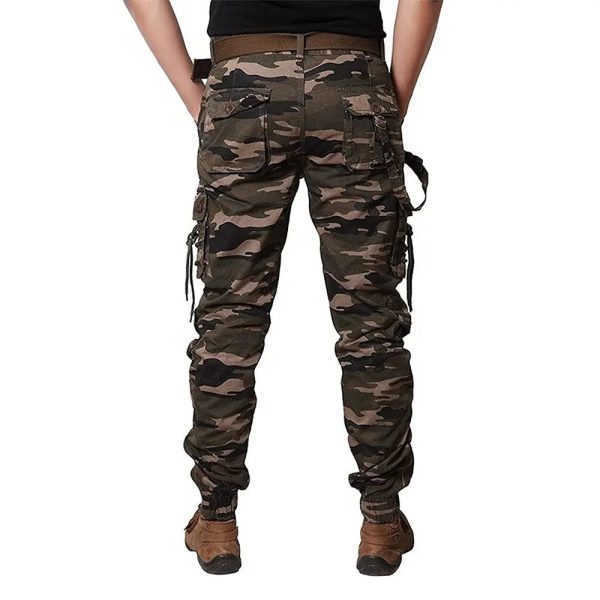 Men Outdoor Multi Pockets Trousers Combat Tactical Hunting Cargo Men - Image 3