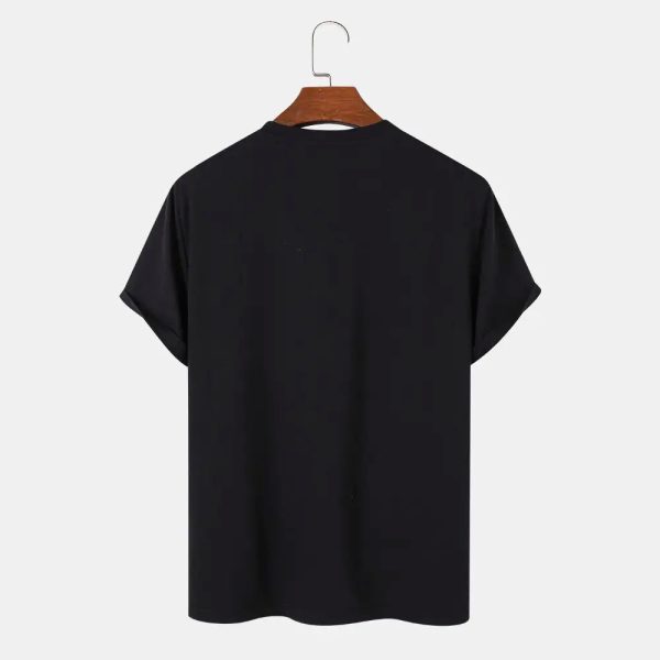 Half Sleeves Pakistan Made Design OEJM ODM 2023 Light Weight Best Quality Men T In Solid Color - Image 2