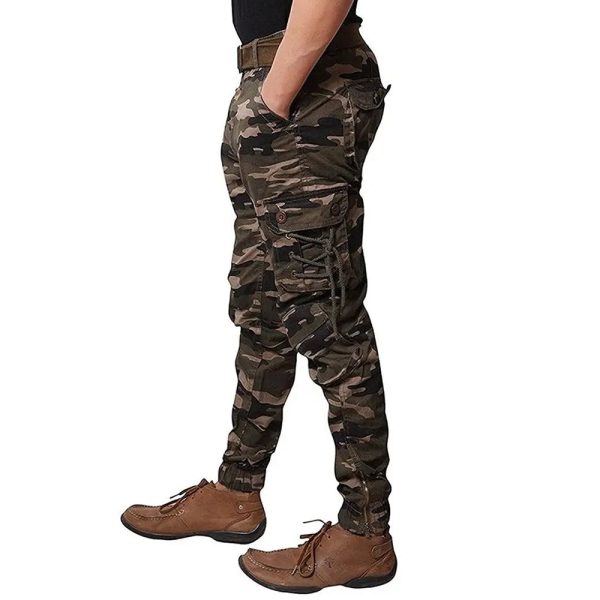 Men Outdoor Multi Pockets Trousers Combat Tactical Hunting Cargo Men - Image 2