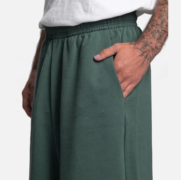 Wholesale Custom Logo men's Casual Baggy Color Block Flared Sweat men's Wide Leg Men Custom Made wide Leg large size - Image 4