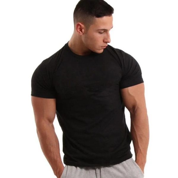 Wholesale Men New O Neck T-shirts Men Customized Hot Sale Summer Outdoor Fashion T- Men Gym T - Image 4