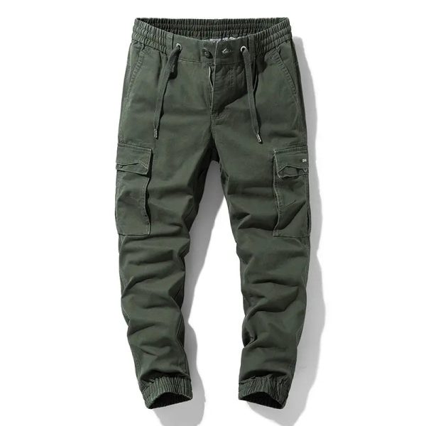 Custom Logo Casual Multi 6-Pockets Straight Leg Work Wear Street Wear Relaxed Fit Cargo Hiking For Men Trousers - Image 3