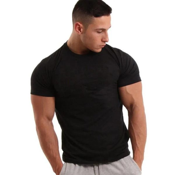 Wholesale Men New O Neck T-shirts Men Customized Hot Sale Summer Outdoor Fashion T- Men Gym T - Image 6
