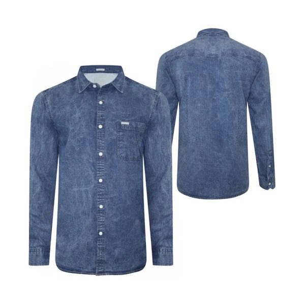 Men's Clothing Wholesale Casual Fashion Long Sleeves Men Denim / New Arrival Light Weight Best Design Denim - Image 3