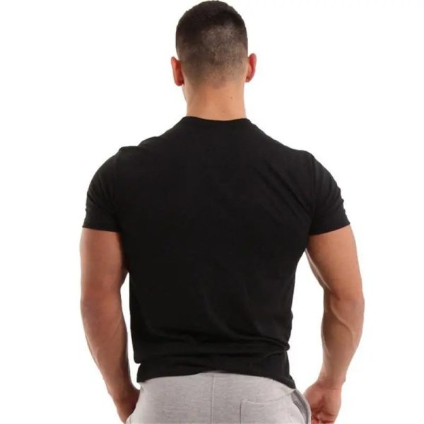 Wholesale Men New O Neck T-shirts Men Customized Hot Sale Summer Outdoor Fashion T- Men Gym T - Image 5