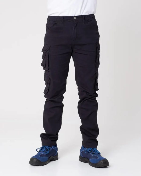 8% cotton and 2% elastane cargo stretch multipocket work made by Bongiorno utility Italian style - Image 5
