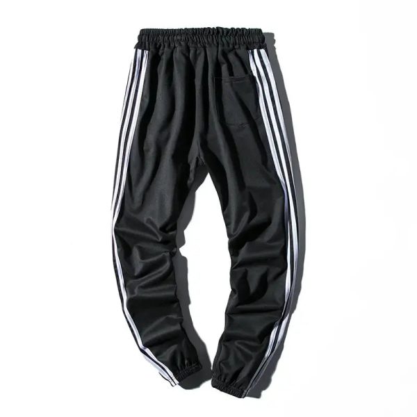 Good quality low moq custom mens graffiti sports running trousers stack slim fit sweatpants with French terry cotton flare - Image 4