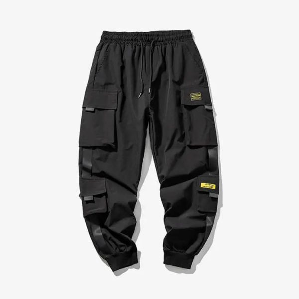 New Joggers Cargo Pants for Men Casual Hip Hop Pocket Male Trousers Sweatpants Streetwear Ribbons Techwear - Image 5