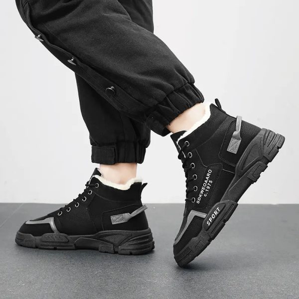 Comfortable outdoor winter warm shoes high top Martin ankle men snow boots - Image 2