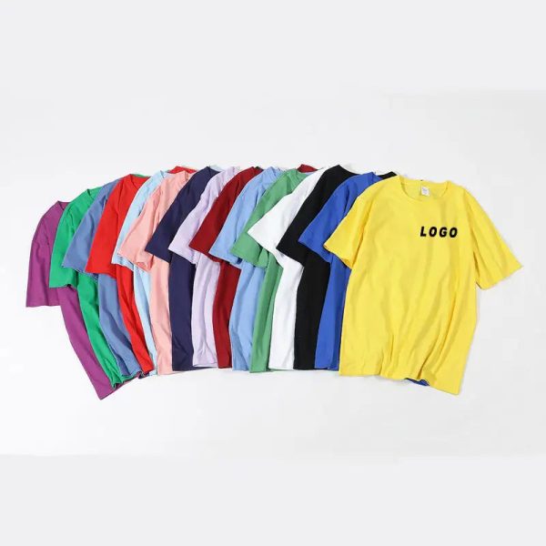 Multi color summer plain men's t-shirts custom logo blank cotton men t - Image 3