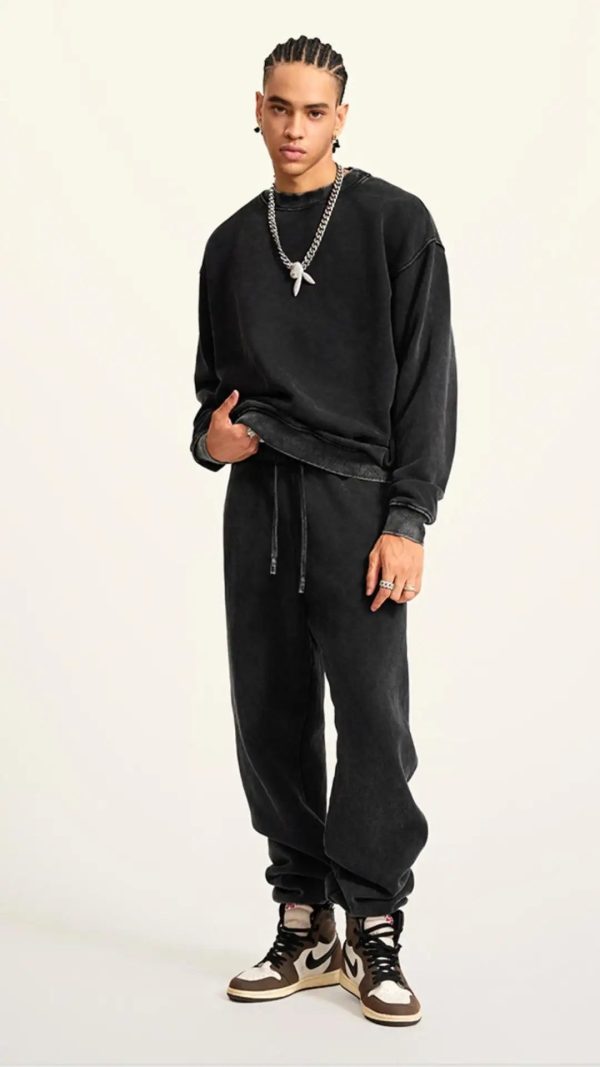 New Fashion Heavy fabric High Quality Men Sweatpants custom sweatpants baggy sweatpants - Image 6