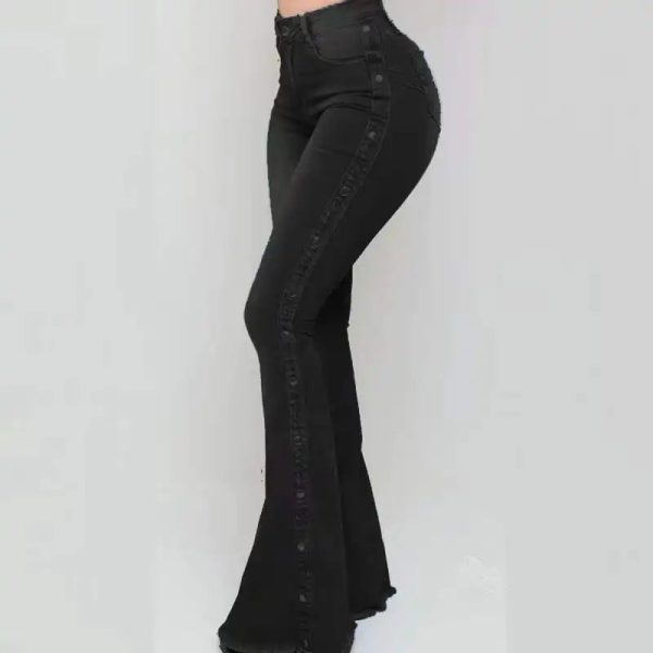 Plus XXXXXL 2023 Summer Y2K Style Jeans Bell trousers flare wide leg denim for women's - Image 4