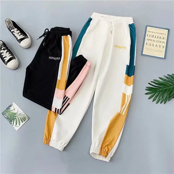 2021New Women Casual Trousers Jogger Pants Loose Streetpants High Waist Pockets Trousers Female Plus Size Sport - Image 3