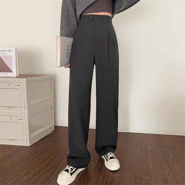 Suit Pants Women's Spring and Autumn 2023 New style High Waist Loose and Slim women's trousers - Image 4