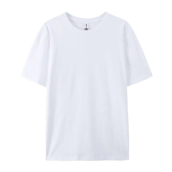 High quality men luxury custom heavy 100% cotton camisetas oversize T blank mock neck heavyweight oversized boxy t - Image 3