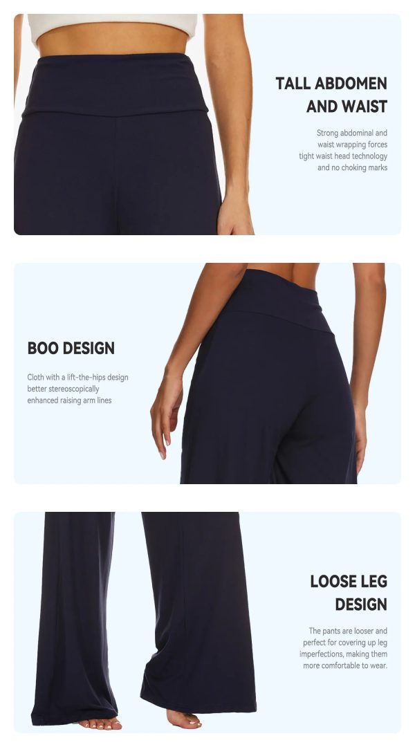 Soft Wide Leg Trousers For Women High Waist Lady Long Wide Leg Street Breathable Loose Wide Casual Loose Women Office - Image 6