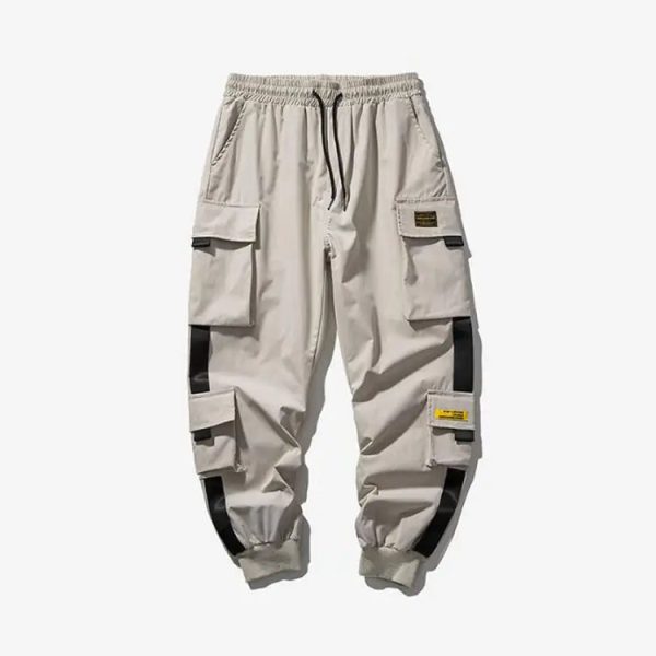 New Joggers Cargo Pants for Men Casual Hip Hop Pocket Male Trousers Sweatpants Streetwear Ribbons Techwear - Image 6