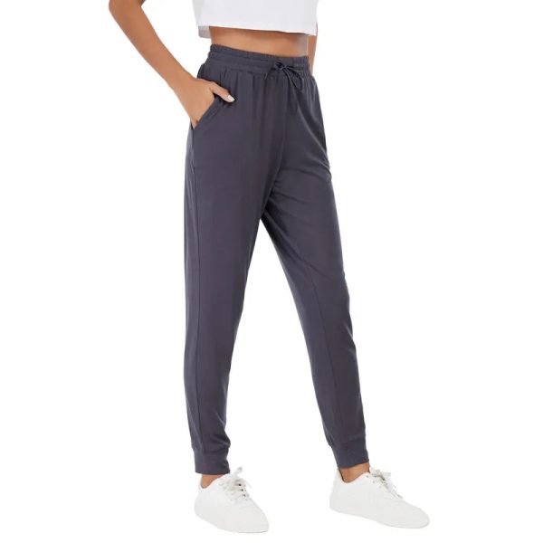 Womens Joggers with Pockets & Drawstring-Sweatpants for Women Workout Running Yoga Lounge - Image 4