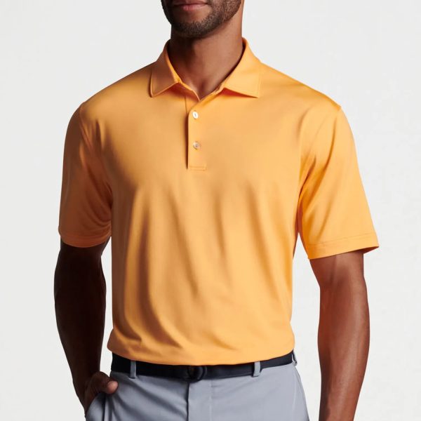 New Design Plain Casual Wholesale High Quality Unisex Polyester Spandex Floral Golf Polo Custom Polo For Men - Image 4