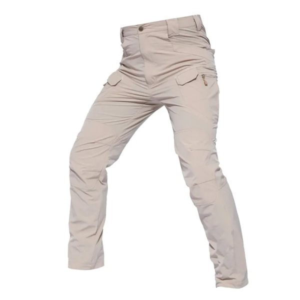 Men's Tactical Pants Waterproof Quick Dry Pant Summer Thin Spandex Stretchy Trousers - Image 3