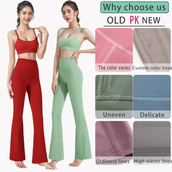 Custom Wholesale Custom Wide Leg Yoga Leggings Women 1 Plus Size Gym Activewear Wear It Outside Flared Yoga - Image 4