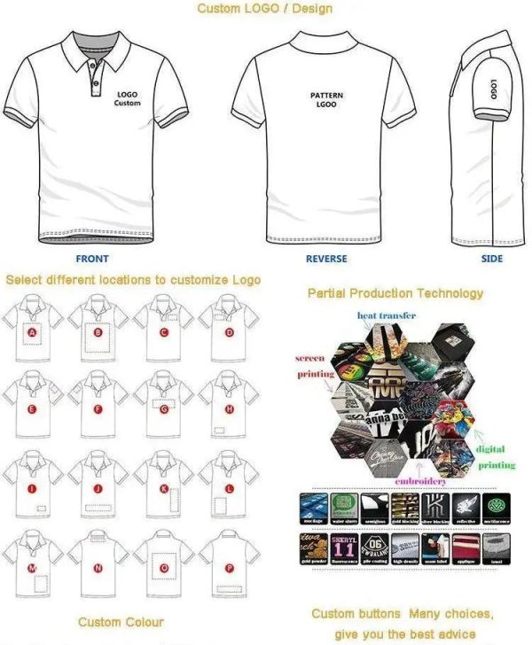 Custom High Quality Polo Shirts Short Sleeve Men's Cotton Design Team Workwear Men's Golf Polo t polo for men outf - Image 5