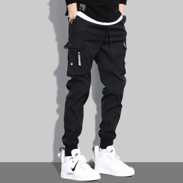 Men Pants Thin Fashion Casual Jogger Pants 2022 Streetwear Cargo Men's Multi-pockets Trousers Fitness Gyms Sweatpants Mens - Image 4