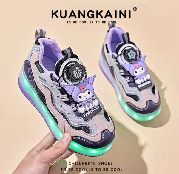 Sell well all over the world Kulomi girls Walking shoes Summer kids Invisible breathable white roller skate luminous - Image 4