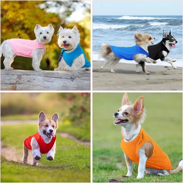 Blank Clothes Summer Soft Breathable Plain Puppy Dog Vest Costume Clothes for Small Medium Large Pet - Image 3