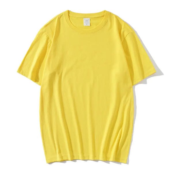 Multi color summer plain men's t-shirts custom logo blank cotton men t - Image 5