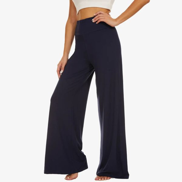 Soft Wide Leg Trousers For Women High Waist Lady Long Wide Leg Street Breathable Loose Wide Casual Loose Women Office - Image 4