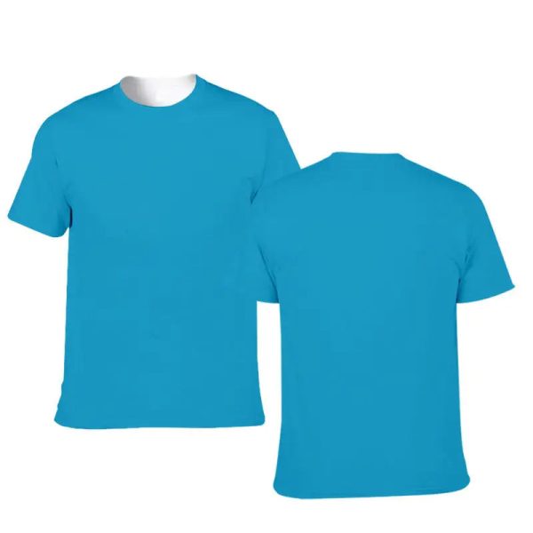 Wholesale Custom Sublimated Men's T-Shirts Plus Size T- Printed Polyester Breathable Summer T- - Image 6
