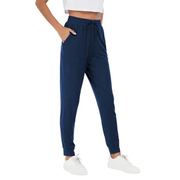 Womens Joggers with Pockets & Drawstring-Sweatpants for Women Workout Running Yoga Lounge - Image 5