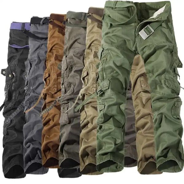 Hot Sale Autumn Men Cargo Pants Camouflage Trousers Camouflage For Men 7 Colors Pocket Tooling Men - Image 3