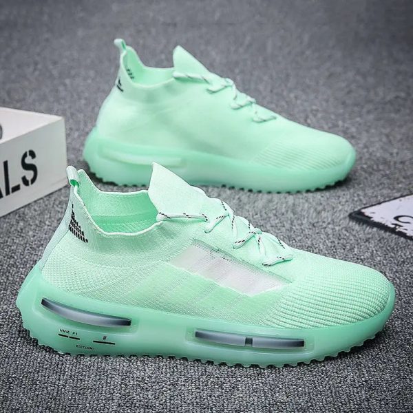 new arrival custom logo summer men running sport fly woven breathable mens run sneaker 2023 - Image 2