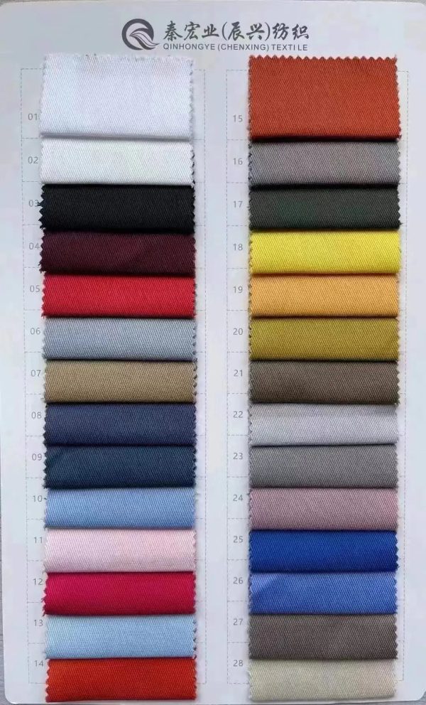 Shaoxing Textile Pure Cotton Woven Spandex Khaki Men Fabrics Fabric Stretch Thick Fabric - Image 6