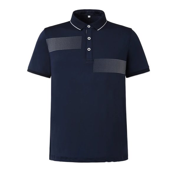 Fancy polo t-shirts sports quick drying lapel golf polo for men - Image 4