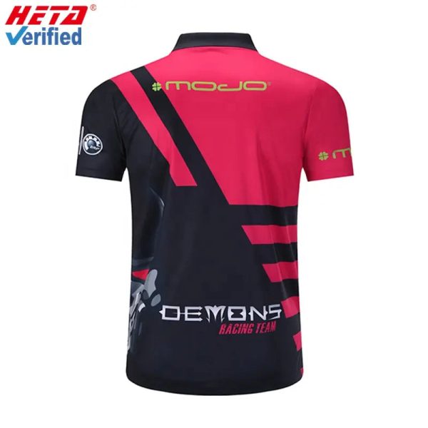 Wholesale Custom Team Polo shirt For Men Custom Sublimated Men All Over Printed E Sports - Image 3