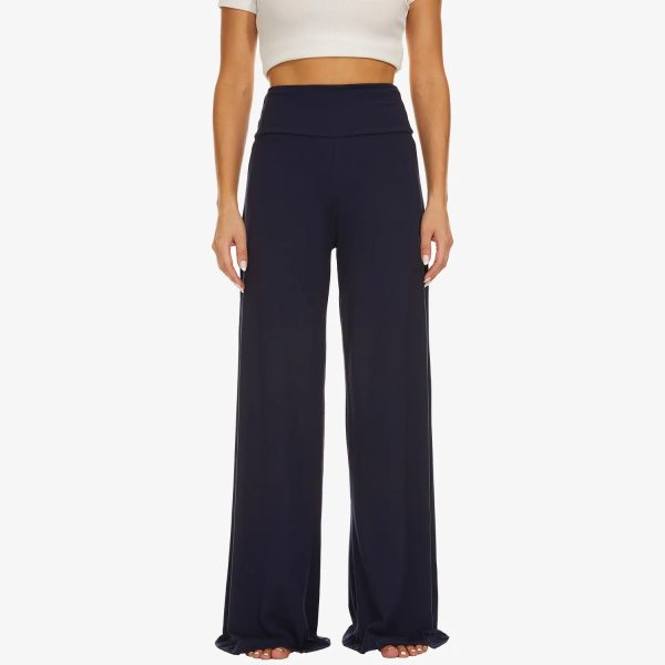Soft Wide Leg Trousers For Women High Waist Lady Long Wide Leg Street Breathable Loose Wide Casual Loose Women Office - Image 3