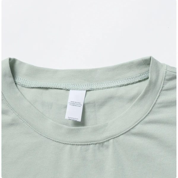 Custom Logo Women Gym Short Sleeve Dance Athletic Yoga Girls Workout Jogging Cotton Tee Loose Crop Top Crewneck T- - Image 2