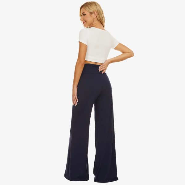 Soft Wide Leg Trousers For Women High Waist Lady Long Wide Leg Street Breathable Loose Wide Casual Loose Women Office - Image 2