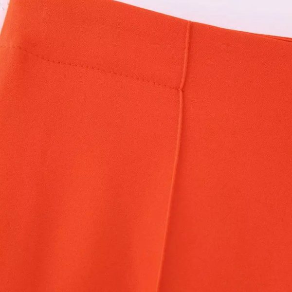 ZATRHMBM Women's 2023 Spring New Fashion Loose Retro High Waist Zipper Female - Image 5