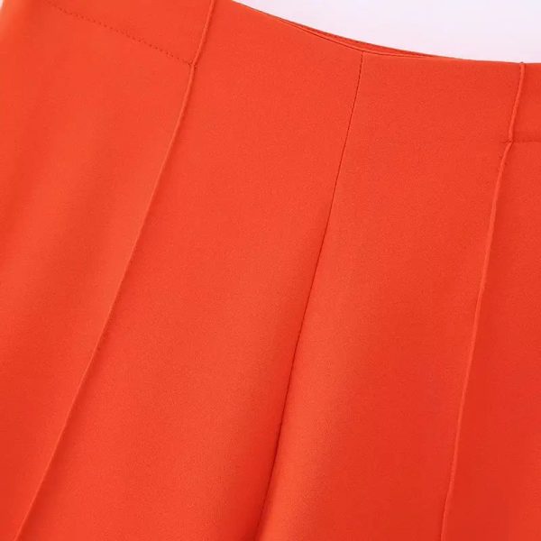 ZATRHMBM Women's 2023 Spring New Fashion Loose Retro High Waist Zipper Female - Image 4
