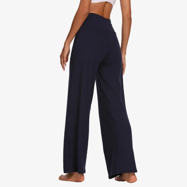 Soft Wide Leg Trousers For Women High Waist Lady Long Wide Leg Street Breathable Loose Wide Casual Loose Women Office - Image 5